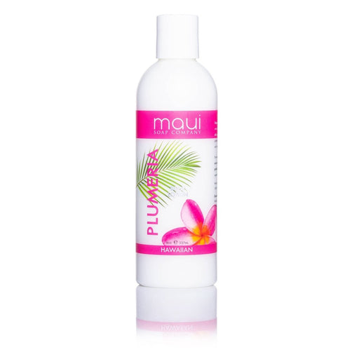 Plumeria Body Lotion w/ Avocado Oil, Cucumber & Vit. E, 8 oz Maui Soap Co.