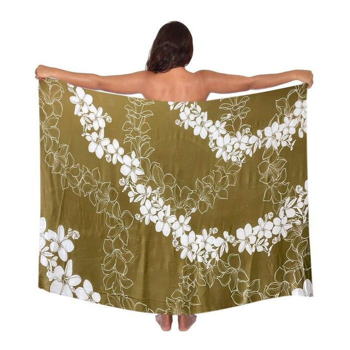Plumeria Lei Pareo - Mocha Mousse/White Casual Movements Inc.