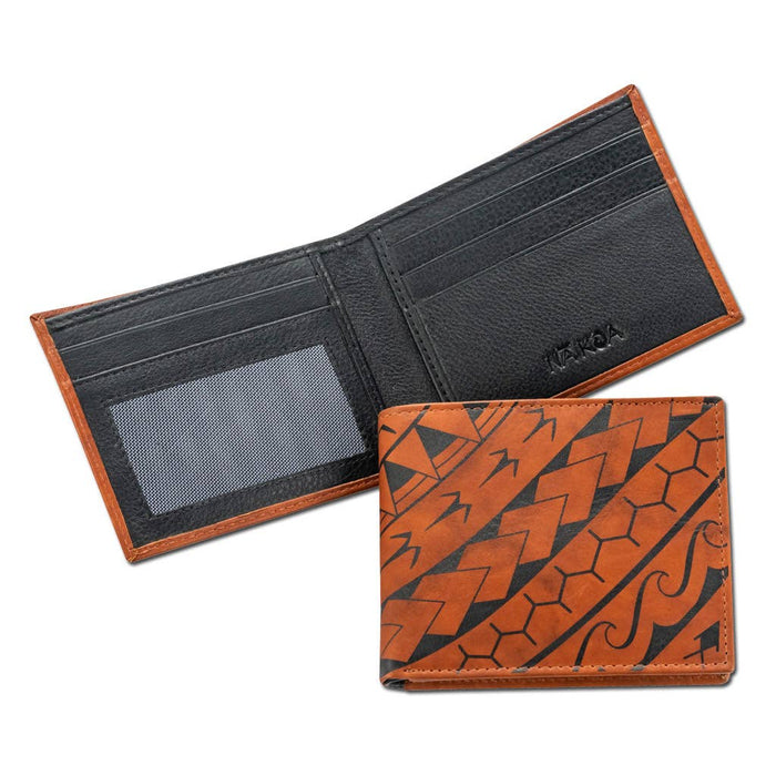 Polynesian Tattoo Bifold Wallet - Manu NA KOA