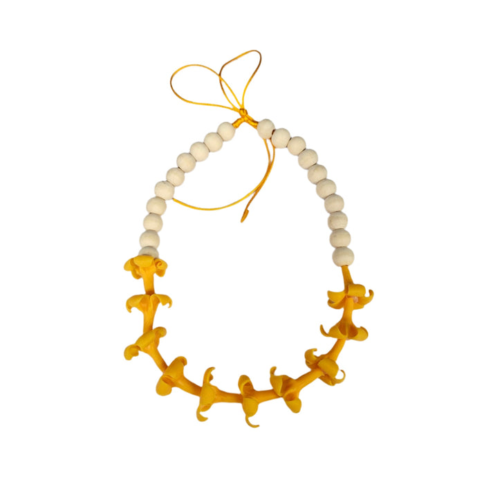 Puakenikeni Beaded Car Mirror Lei - Car Accessories