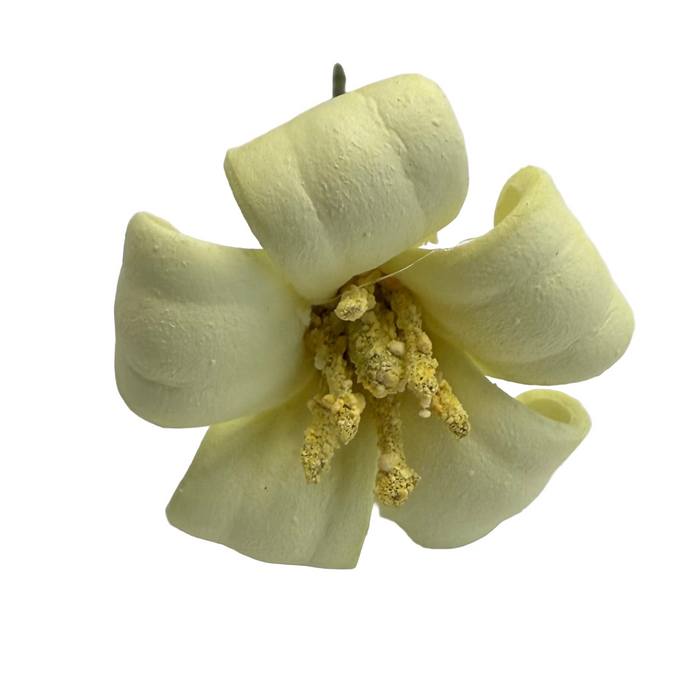 Yellow flower  hair pick