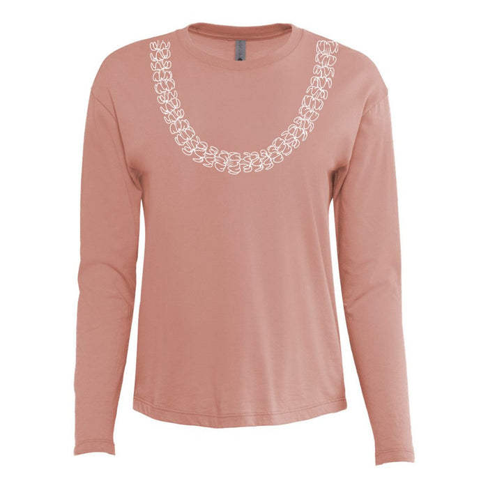 Puakenikeni Lei Women's Long Sleeve T-Shirt - Hoodie