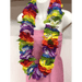 Rainbow Flower SILK Lei with Leaves - Lei - Silk - Leilanis Attic