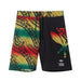 "Rasta Tribal Kanaka" Board Short Men's 4 Way Stretch - Wailoa - Board Shorts - Mens