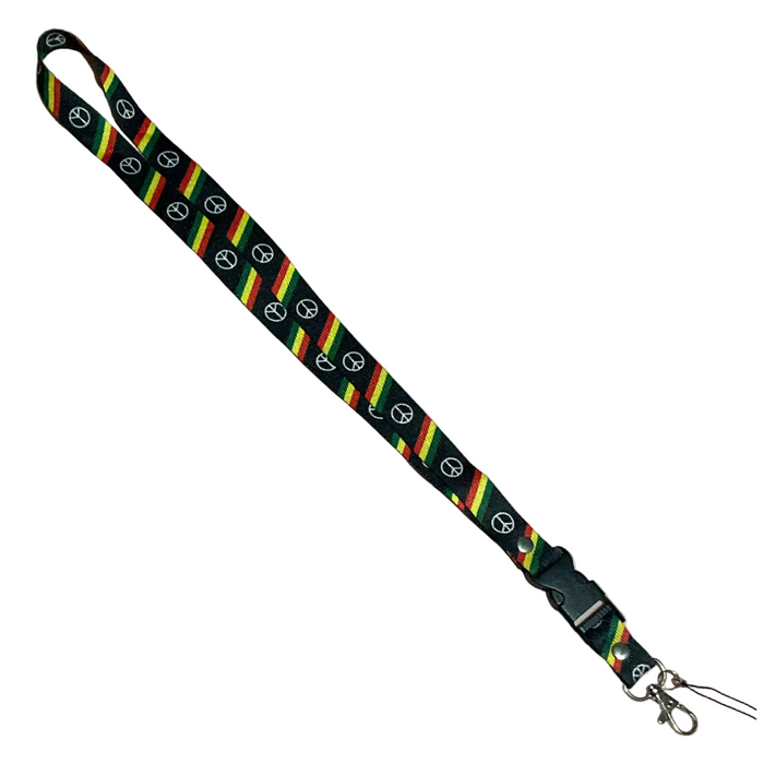 Rasta and Peace Lanyard Leilanis Attic