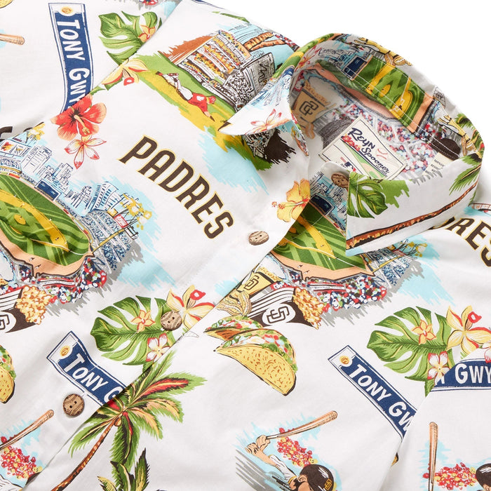 Reyn Spooner - Womens San Diego Padres Scenic Button Front - Aloha Shirt - Mens