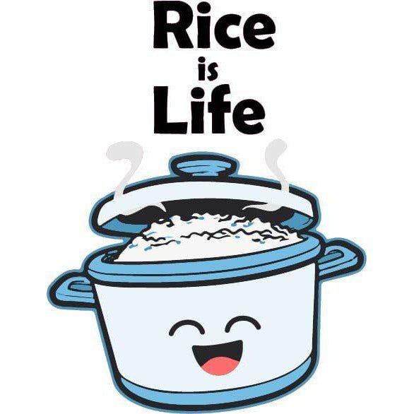 Rice Is Life Sticker exclusive at Leilanis Attic