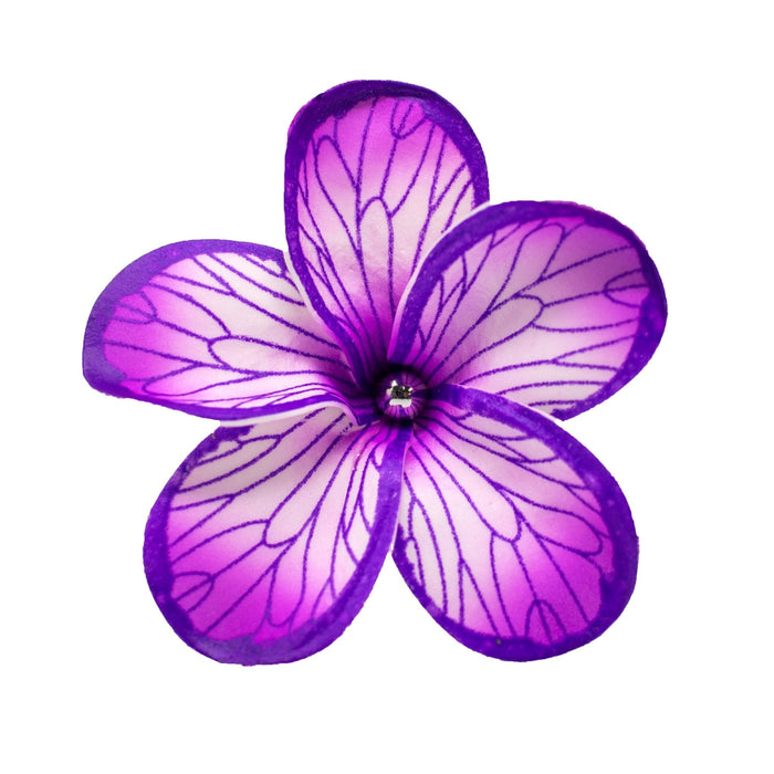 Round Butterfly Pattern Tiare with Pearl Hair Stick - Hair Accessories - Leilanis Attic