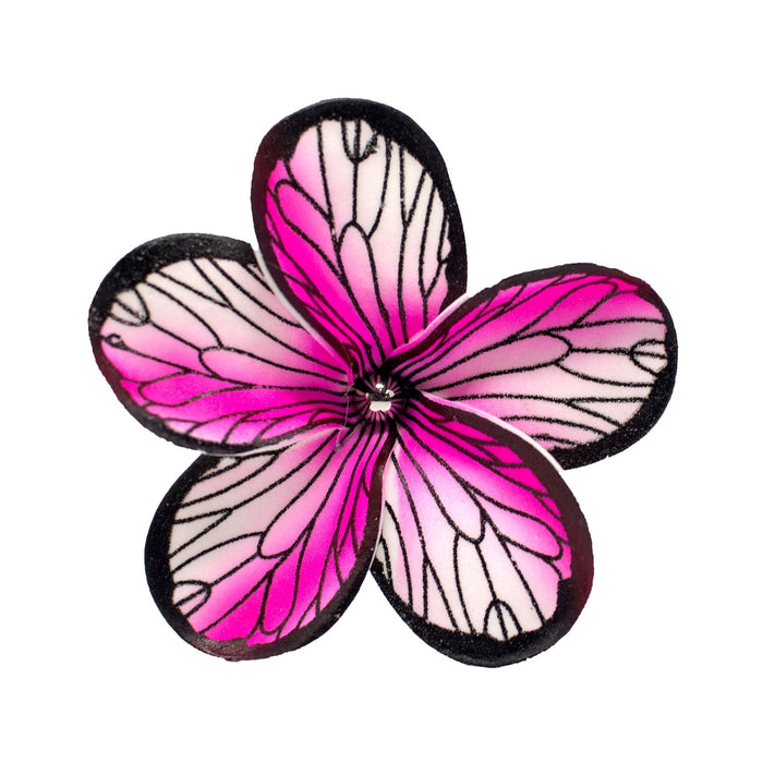 Round Butterfly Pattern Tiare with Pearl Hair Stick - Hair Accessories - Leilanis Attic