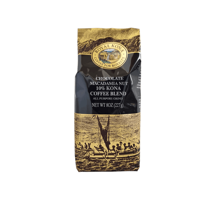 Royal Kona Coffee - Chocolate Macadamia Nut 10% Kona Coffee Blend 8 oz - Food - Leilanis Attic