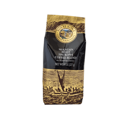 Royal Kona Coffee - Mountain Roast 10% Kona Coffee Blend 8 oz - Food - Leilanis Attic