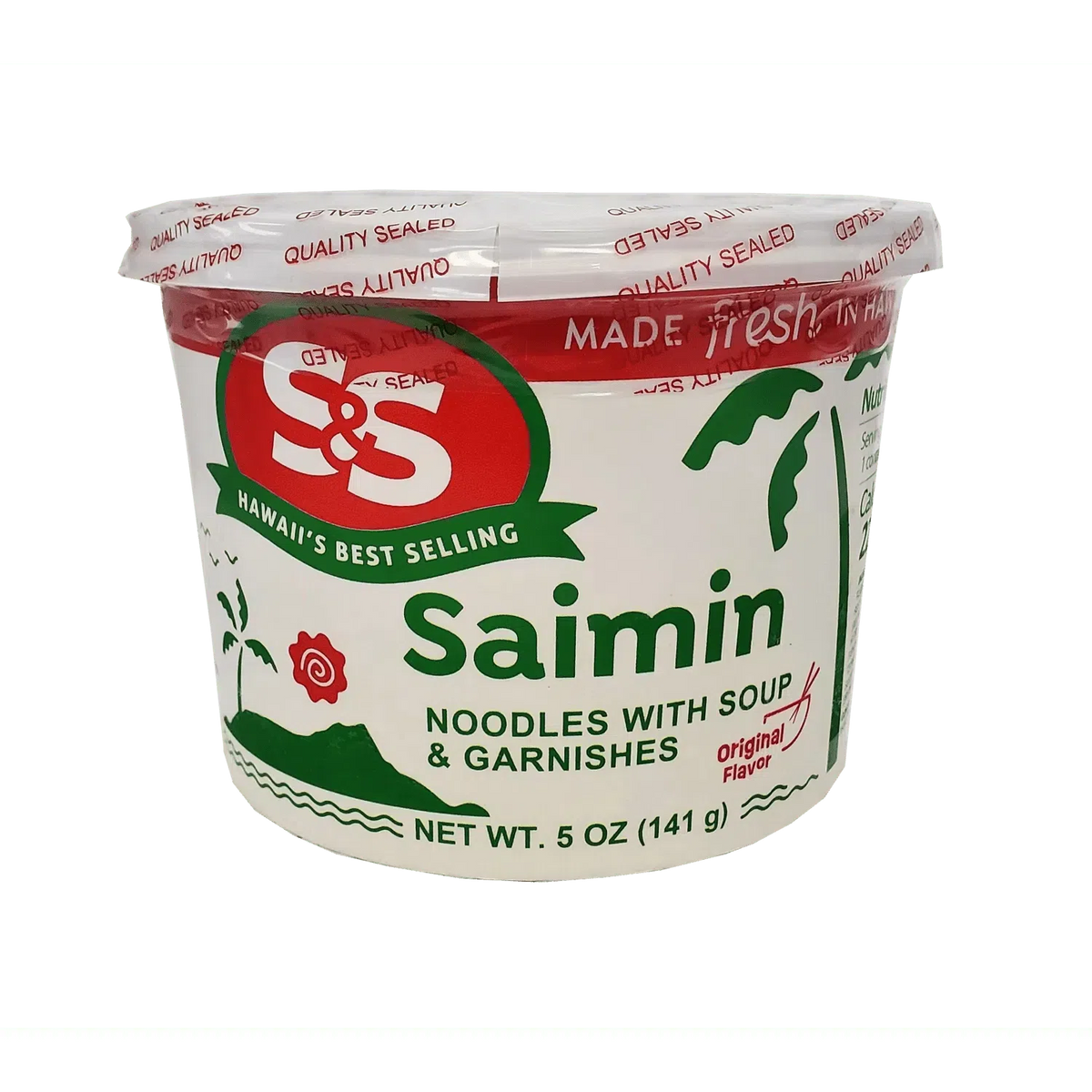 S&S Cup Saimin with Soup Base & Garnishes 5 oz Frozen — Leilanis Attic