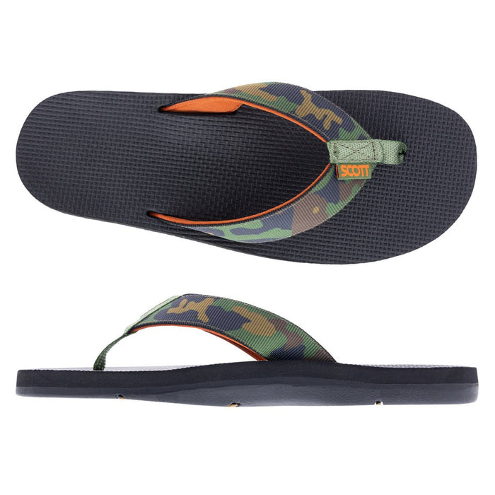 Scott Hawaii Slippers - Kaikane Green Camo Scott Hawaii