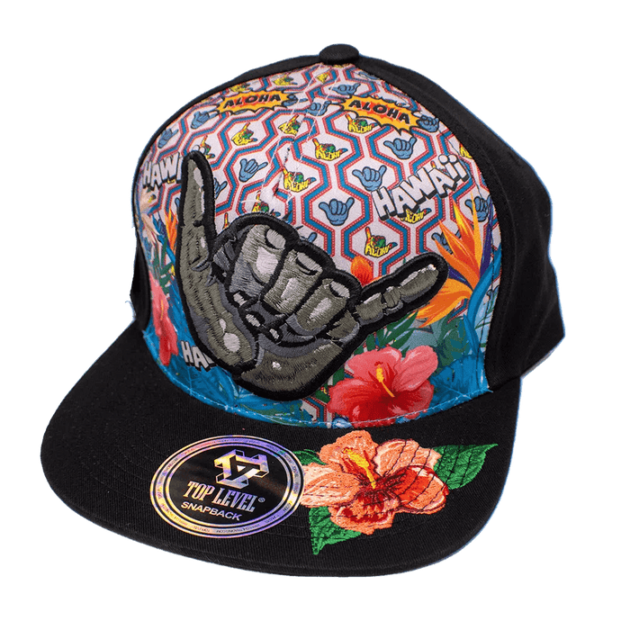 Shaka Street Floral Snapback - Hat - Leilanis Attic