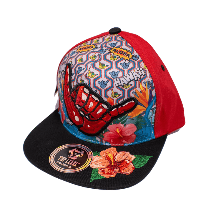 Shaka Street Floral Snapback - Hat - Leilanis Attic
