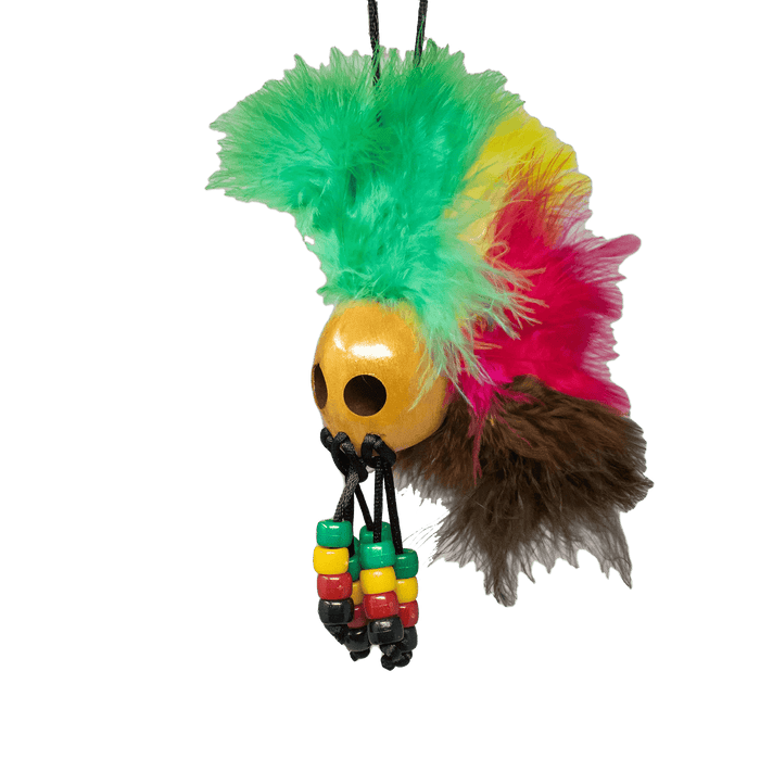 Small IkaIka Warrior Helmet, Rasta - Car Accessories - Leilanis Attic