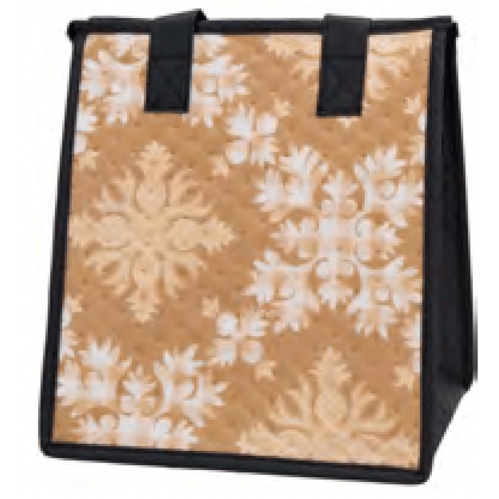 Small Insulated Bag, Express Taupe Tropical Paper Garden LLC
