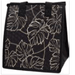 Small Insulated Bag, Lines & Vines Black Tropical Paper Garden LLC