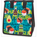 Small Insulated Bag, Shoyu Sugar Teal Tropical Paper Garden LLC