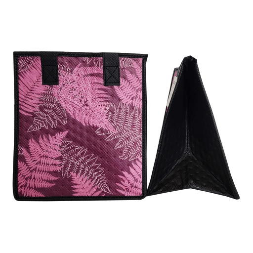 Small Insulated Cooler Bag, Impressions Purple Tropical Paper Garden LLC