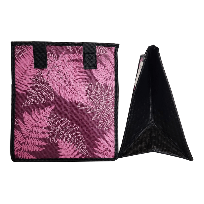 Small Insulated Cooler Bag, Impressions Purple Tropical Paper Garden LLC