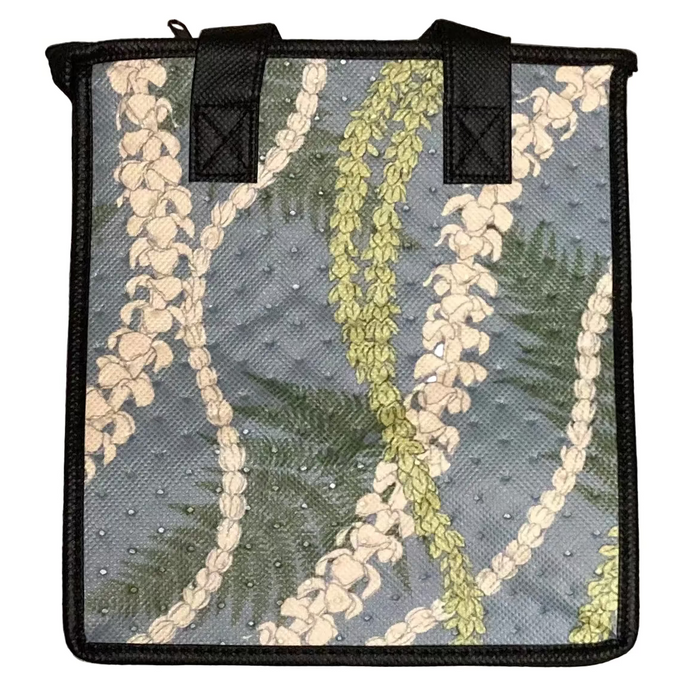 Small Insulated Cooler Bag, Napua Slate Pet Tropical Paper Garden LLC