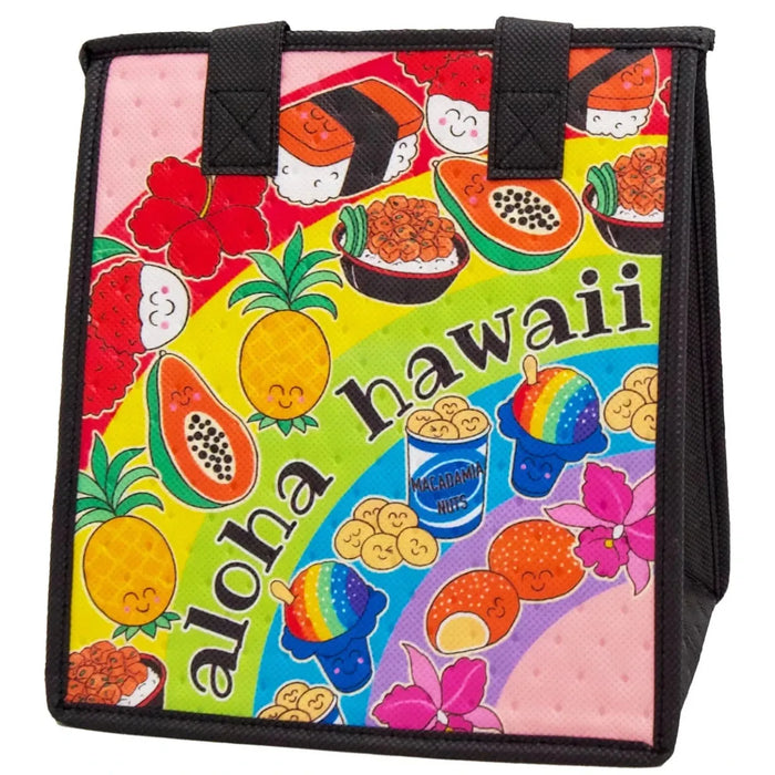 Small Insulated Cooler Bag, Rainbow Delights Tropical Paper Garden LLC