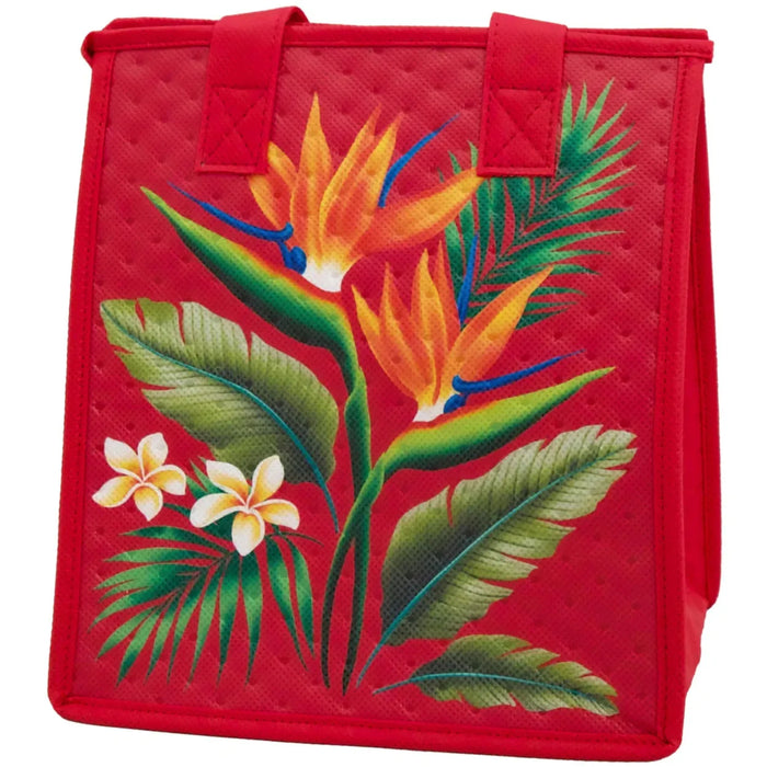 Small Insulated Cooler Bag, Tall Tales Red Pet Tropical Paper Garden LLC