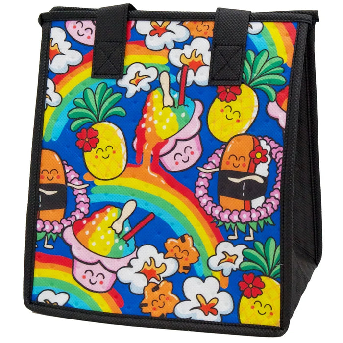 Small Insulated Cooler Bag, Taste the Rainbow Blue Pet-Insulated Bag-Leilanis Attic