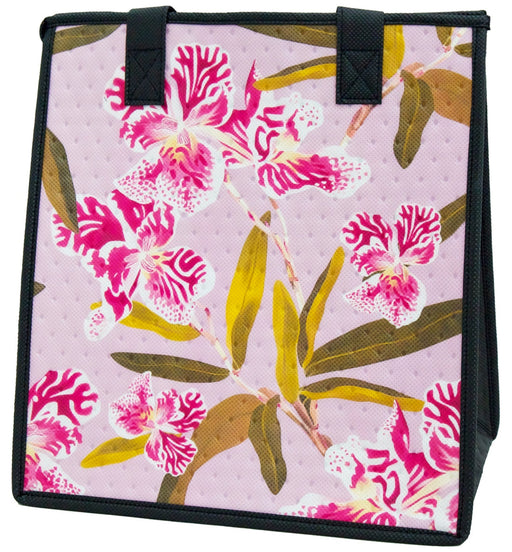 Medium Insulated Cooler Bag, Spotlight Lav Tropical Paper Garden LLC