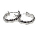 Bamboo Design Rhodium Earring - Jewelry - Leilanis Attic