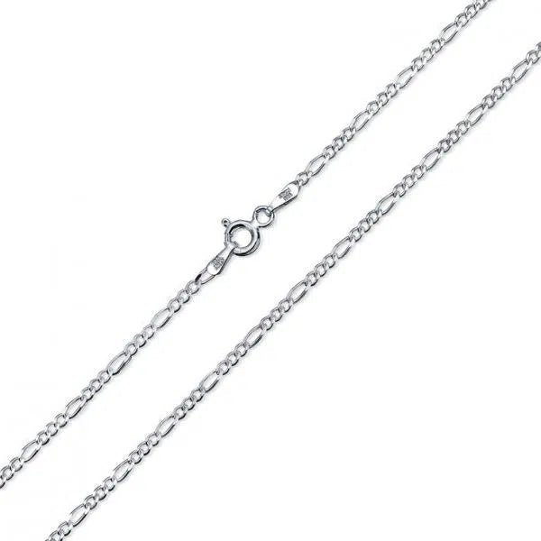 Sterling Silver Figaro Chain - Jewelry