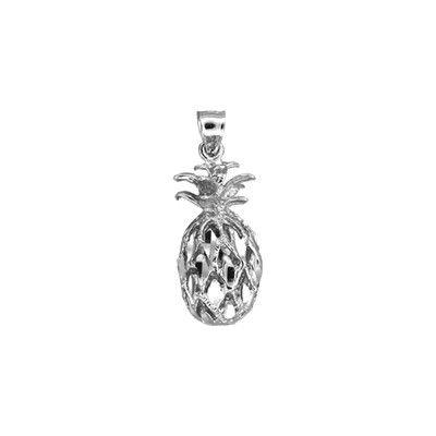Sterling Silver Hawaiian Pineapple Pendant - Jewelry - Leilanis Attic