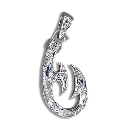 Sterling Silver Hook Scroll Pendant - Jewelry - Leilanis Attic
