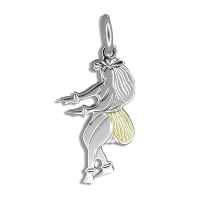 Sterling Silver Kahiko Hula Dancing II Pendant - Jewelry