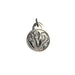 Sterling Silver Plumeria Design Round Pendant - Jewelry