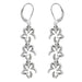 Sterling Silver Tiffany Style Triple Open Hawaiian Plumeria Earrings PCU INC