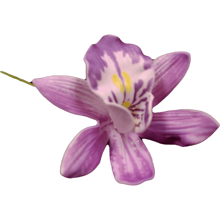 Striped Cymbidium Orchid Hair Stick, 3" - Hair Claws & Clips