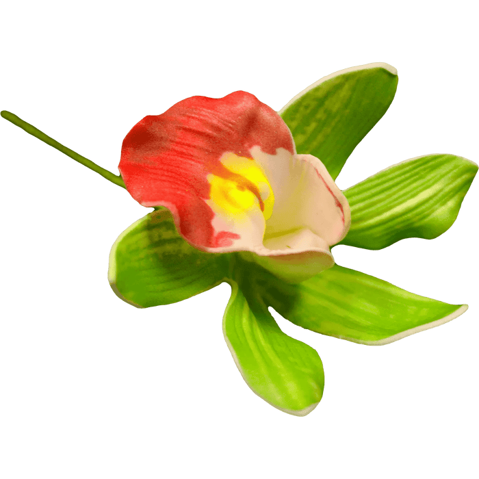 Striped Cymbidium Orchid Hair Stick, 3" - Hair Claws & Clips