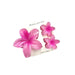 TRIO OF PLUMERIA FLOWER HAIR CLIPS DK Hawaiian Collection