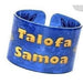 Talofa Samoa Honu Carved Faux Turtle Shell Bangle - Bracelet