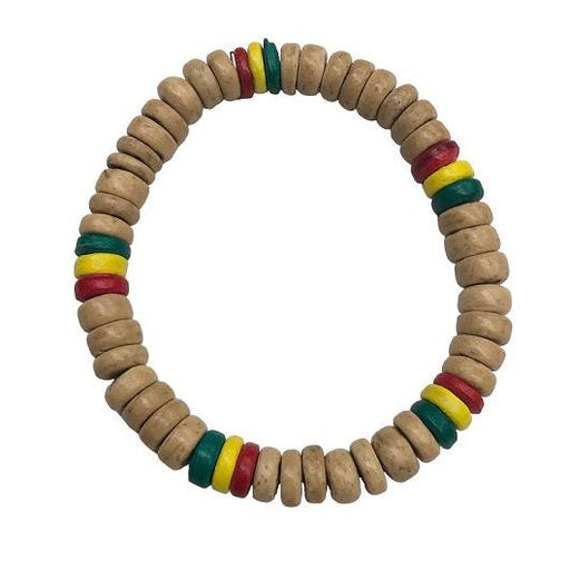 Tan Rasta Coconut Bracelet - Jewelry