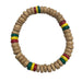 Tan Rasta Coconut Bracelet - Jewelry