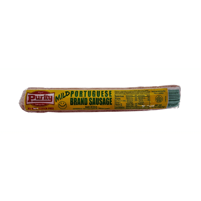 Purity Portuguese Sausage Mild 10oz - Food - Leilanis Attic
