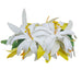 Tiare Flower With Leaves Hair Clip - Hair Accessories