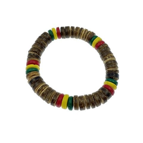 Tiger Rasta Coconut Bracelet - Jewelry