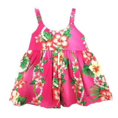 Toddler Girls Elastic Strap Mixed Floral Sundress - Aloha Dress - Girls
