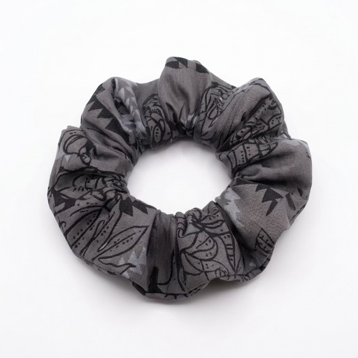Tribal Floral Scrunchie, Gray Leilanis Attic