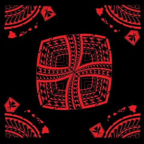 Tribal “Hawaiian Islands” Bandana - Accessories