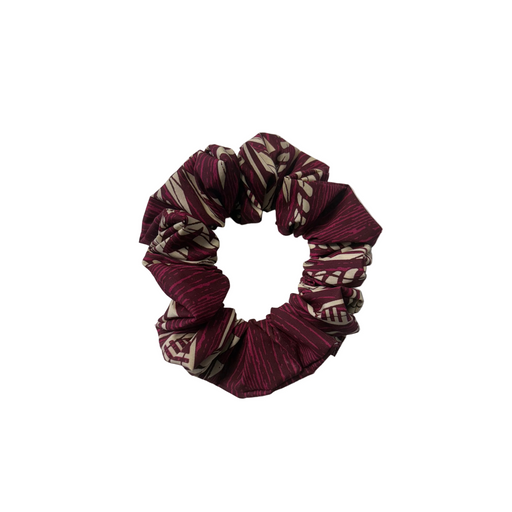 Tribal Scrunchie, Tan/Maroon Leilanis Attic